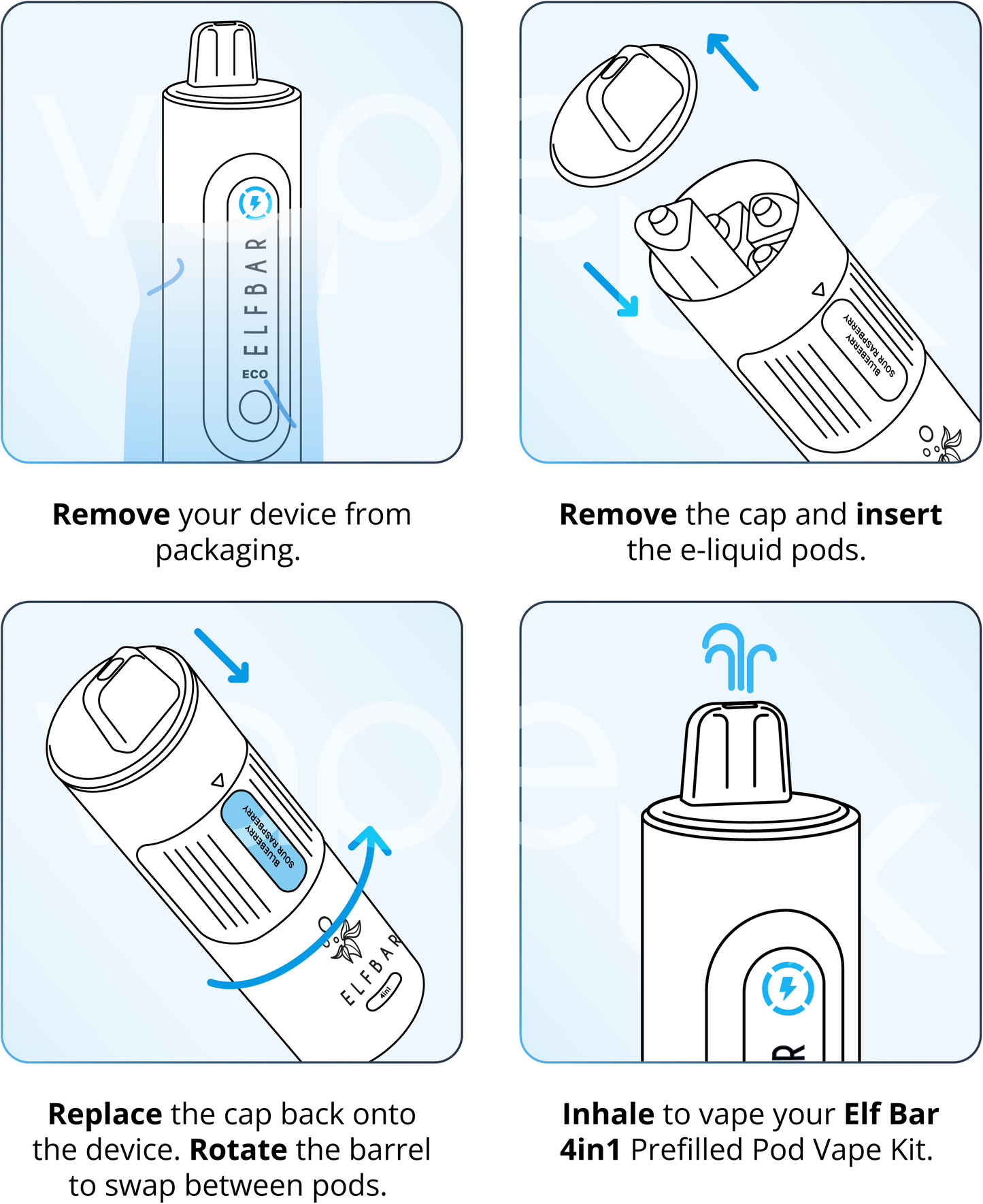 ELFBAR 4in1 PREFILLED POD KIT
