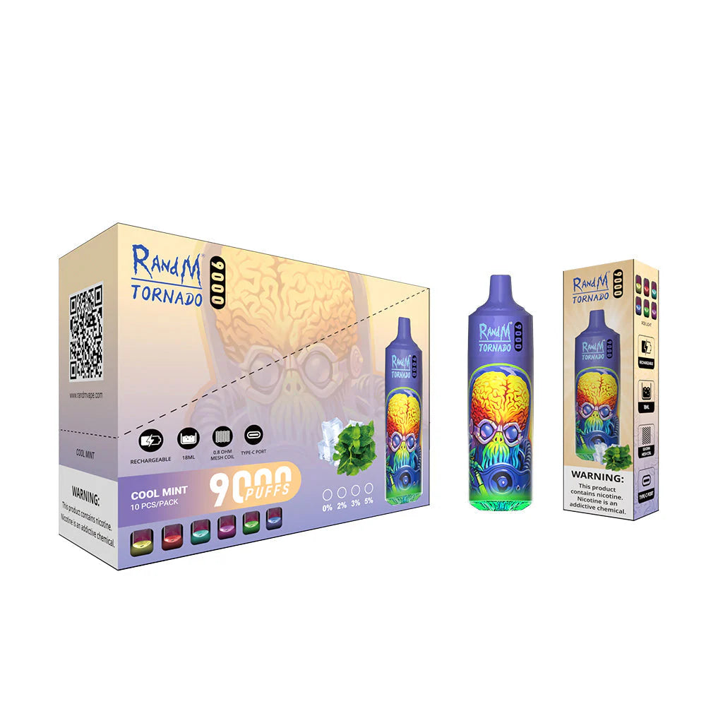 R and M Tornado 9000 Puffs Pre-Filled Vape Kit