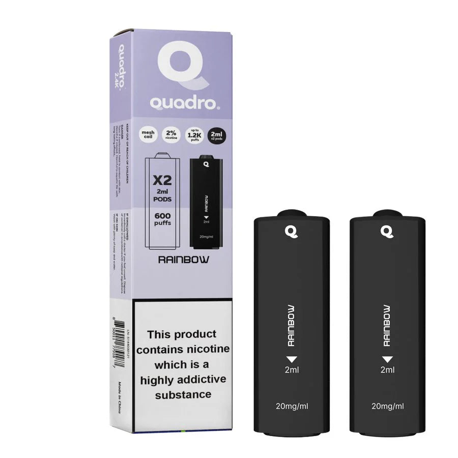 4 in 1 Quadro 2400 Puffs Replacement Pods - Prefilled Vape kit