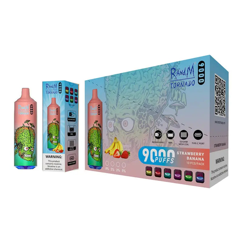 R and M Tornado 9000 Puffs Pre-Filled Vape Kit