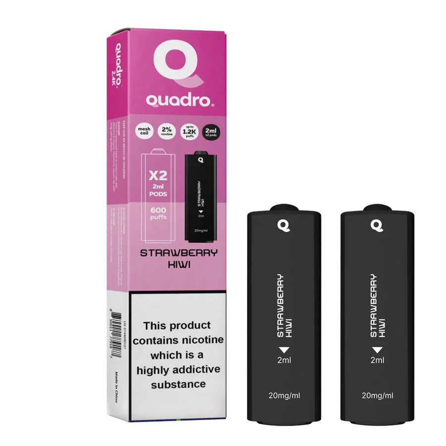 4 in 1 Quadro 2400 Puffs Replacement Pods - Prefilled Vape kit