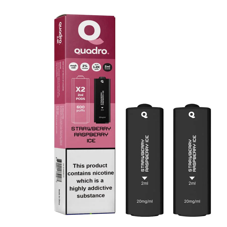 4 in 1 Quadro 2400 Puffs Replacement Pods - Prefilled Vape kit
