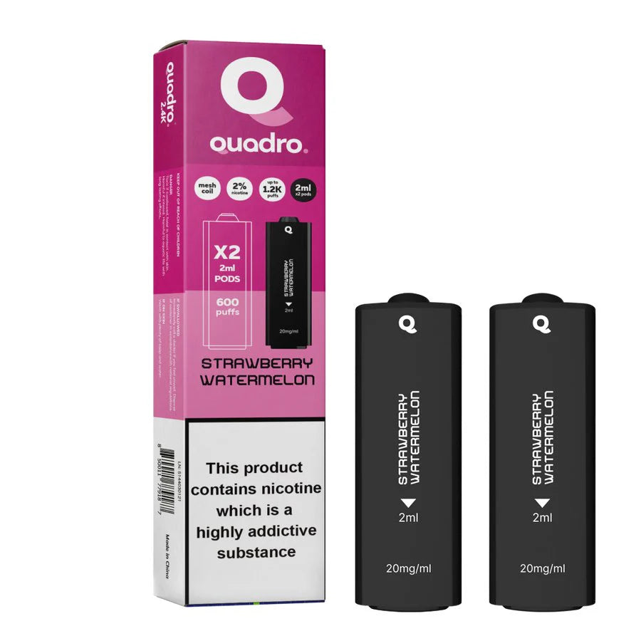4 in 1 Quadro 2400 Puffs Replacement Pods - Prefilled Vape kit