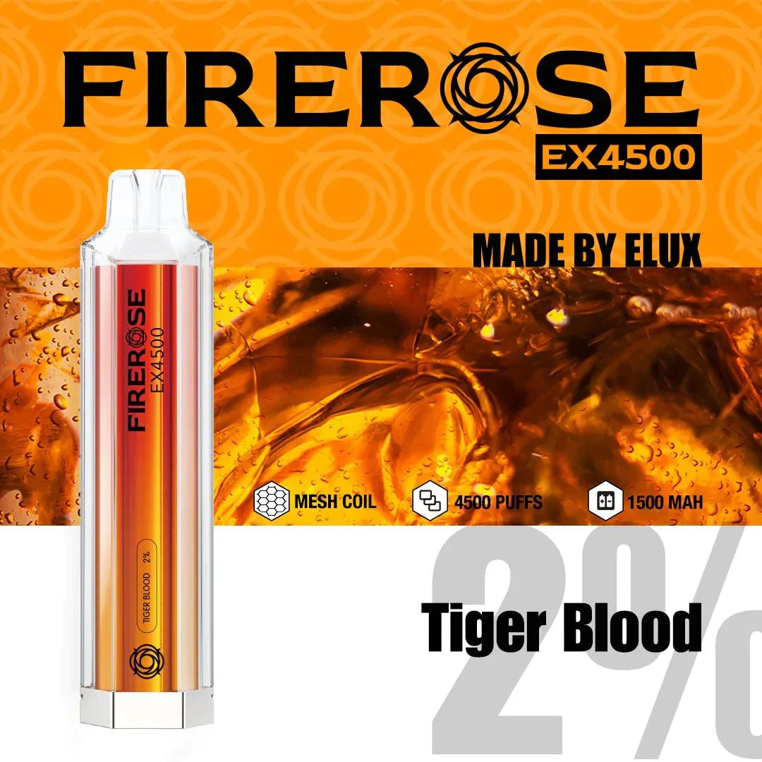 Firerose EX4500 Puffs Pre-Filled Kit