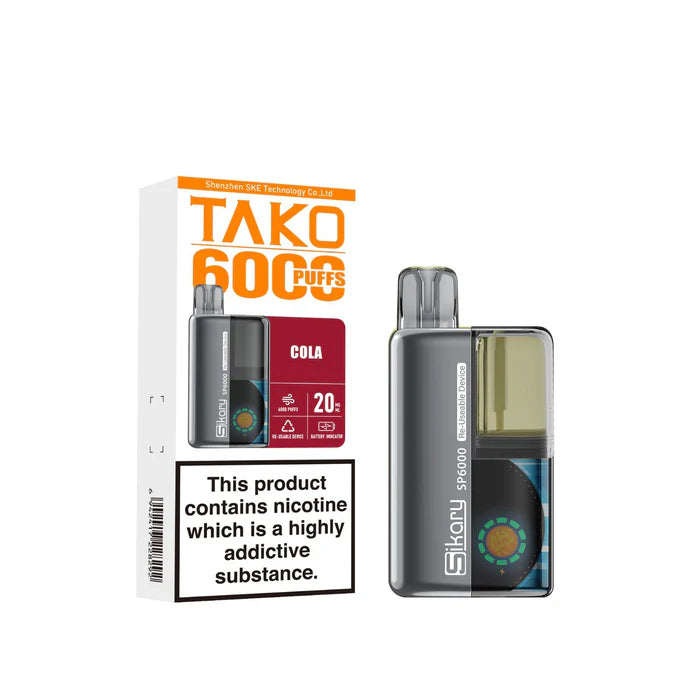 Sikary SP6000 Tako (TPD‑Compliant) Prefilled Pod Vape Kit