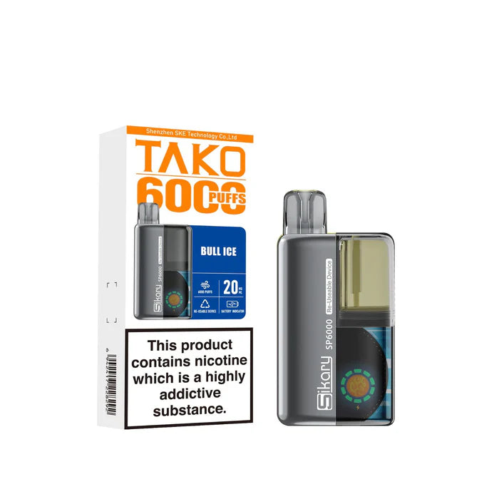 Sikary SP6000 Tako (TPD‑Compliant) Prefilled Pod Vape Kit