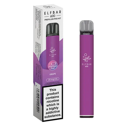 Elf Bar 600 Prefilled Pod Kit – Box of 10