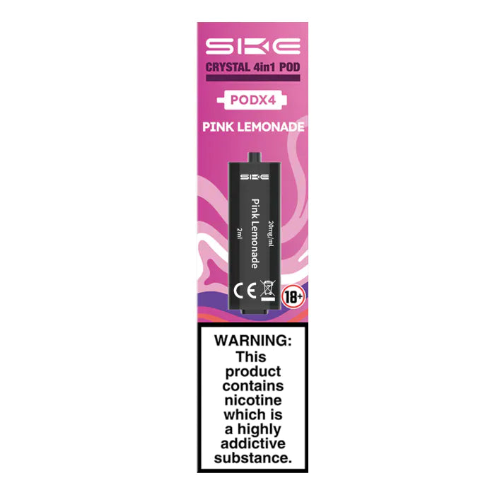 Ske Crystal 4 in 1 Replacement Pods - Prefilled Vape kit