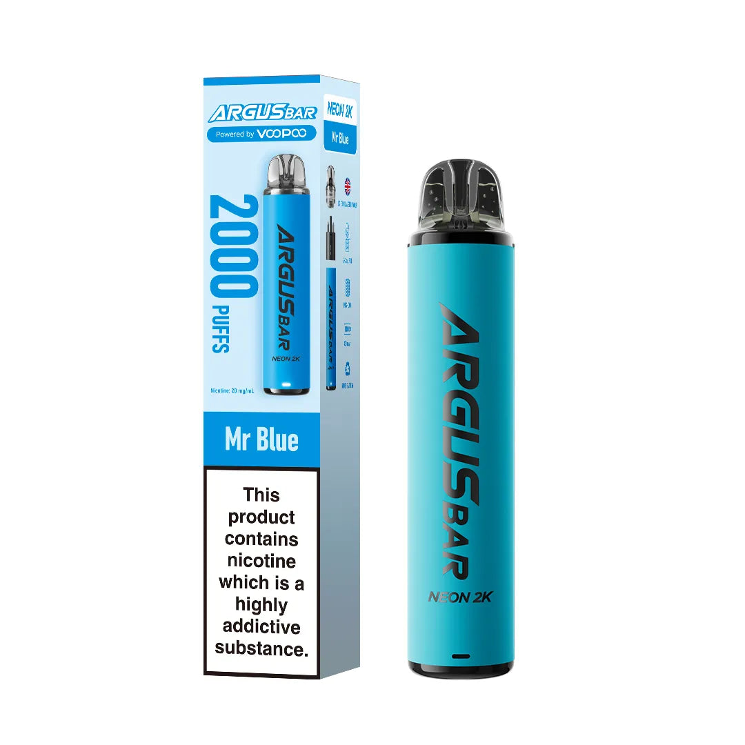 ARGUS Bar Neon 2K by Voopoo – Pre-filled Vape Kit | 2000 Puffs
