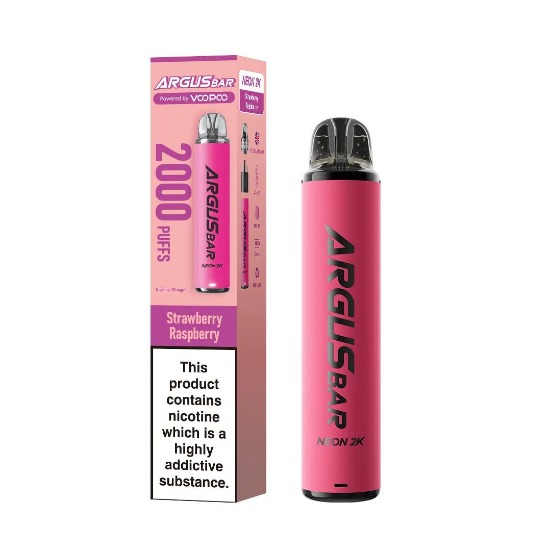 Argus Bar Neon 2000 Prefilled Pod Kit – Pack of 5