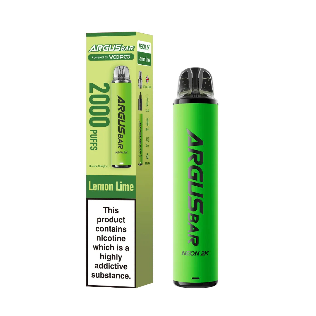 Argus Bar Neon 2000 Prefilled Pod Kit – Pack of 5